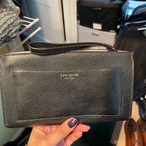 Kate Spade black wristlet.